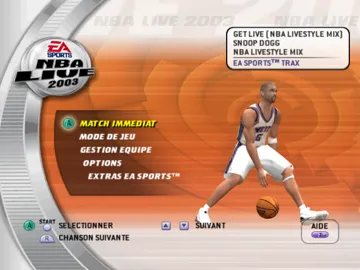 NBA Live 2003 screen shot title